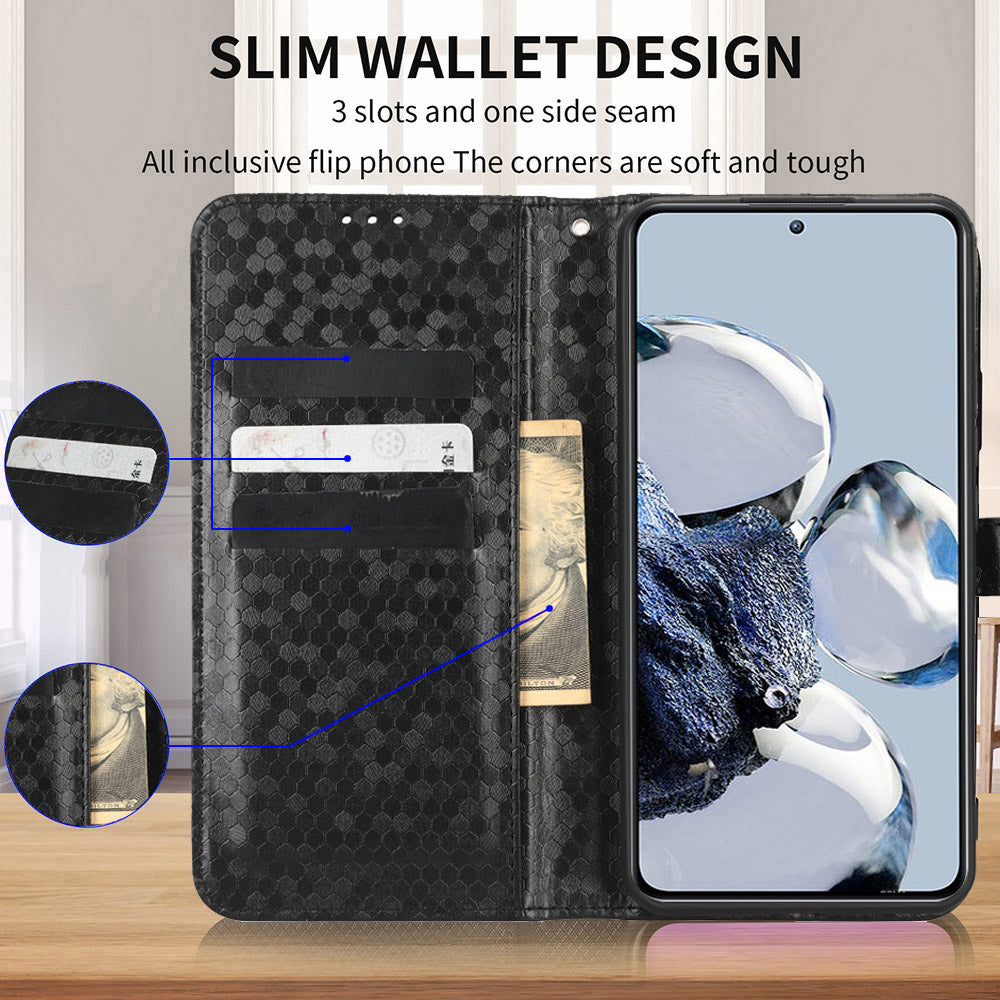 For Samsung Galaxy M34 5G F34 5G PU Leather Stand Phone Case Dot Imprinted Wallet Cover For Samsung Galaxy M34 5G F34 5G PU Leather Stand Phone Case Dot Imprinted Wallet Cover